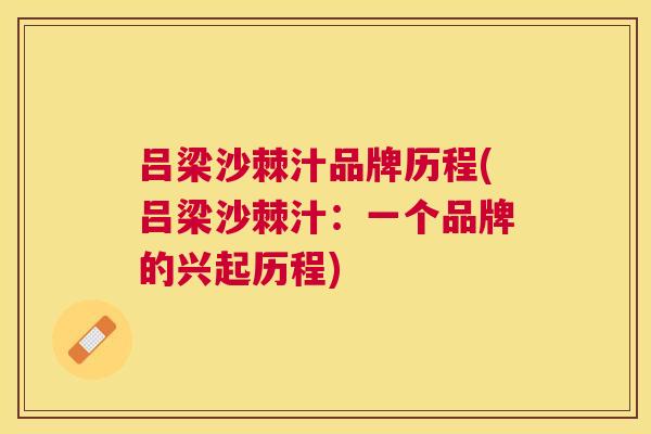 吕梁沙棘汁品牌历程(吕梁沙棘汁：一个品牌的兴起历程)