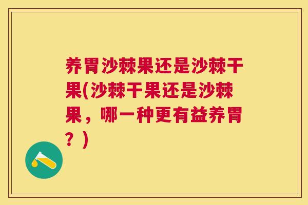 养胃沙棘果还是沙棘干果(沙棘干果还是沙棘果，哪一种更有益养胃？)
