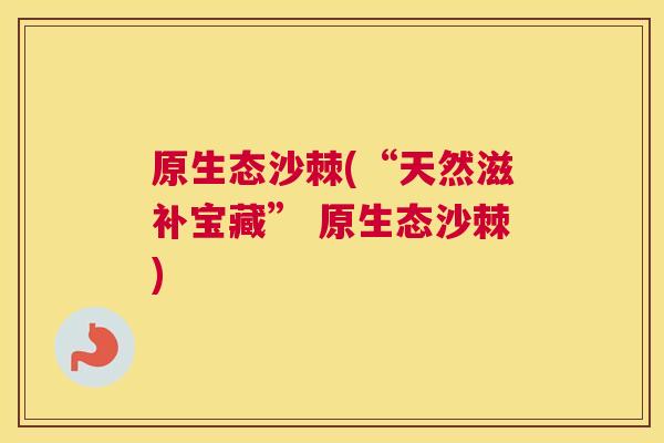 原生态沙棘(“天然滋补宝藏” 原生态沙棘)