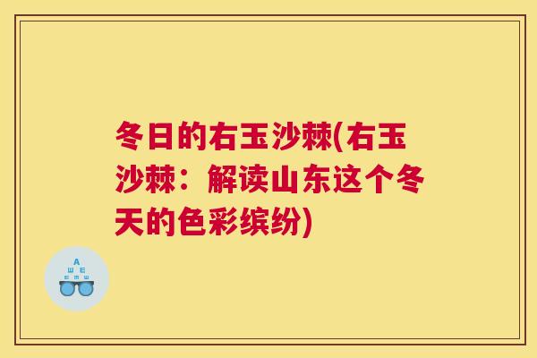 冬日的右玉沙棘(右玉沙棘：解读山东这个冬天的色彩缤纷)