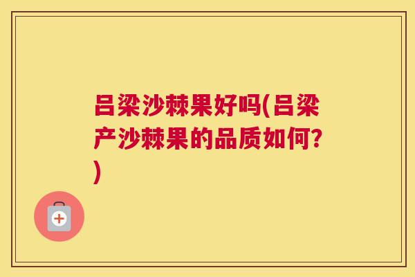 吕梁沙棘果好吗(吕梁产沙棘果的品质如何？)