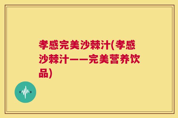 孝感完美沙棘汁(孝感沙棘汁——完美营养饮品)