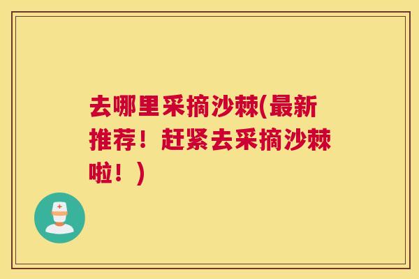 去哪里采摘沙棘(最新推荐！赶紧去采摘沙棘啦！)