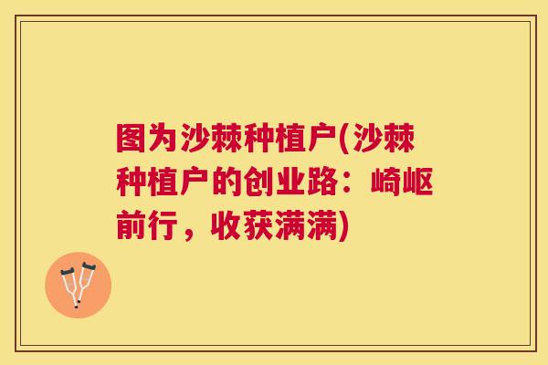 图为沙棘种植户(沙棘种植户的创业路：崎岖前行，收获满满)