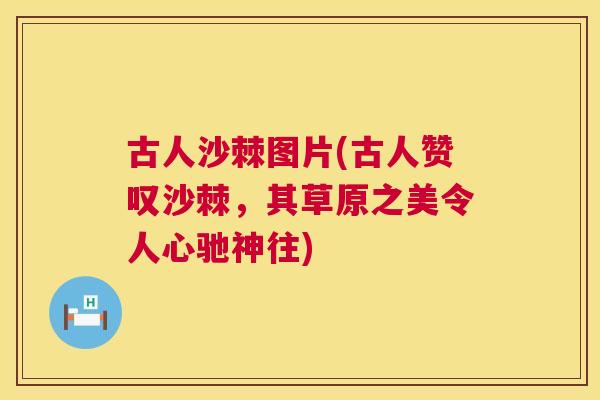 古人沙棘图片(古人赞叹沙棘，其草原之美令人心驰神往)