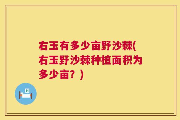 右玉有多少亩野沙棘(右玉野沙棘种植面积为多少亩？)