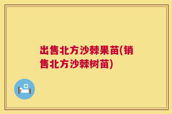 出售北方沙棘果苗(销售北方沙棘树苗)