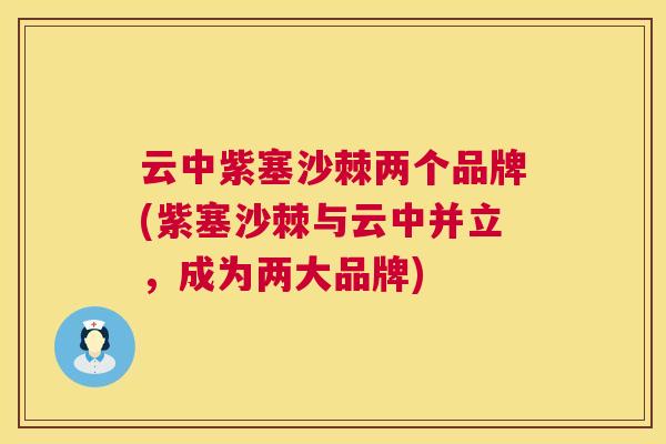 云中紫塞沙棘两个品牌(紫塞沙棘与云中并立，成为两大品牌)