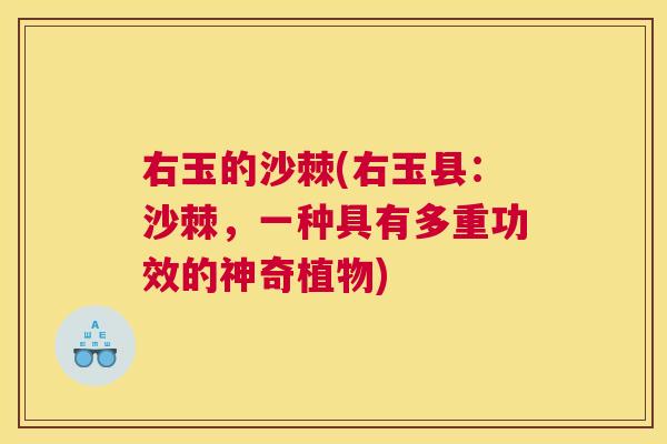 右玉的沙棘(右玉县：沙棘，一种具有多重功效的神奇植物)