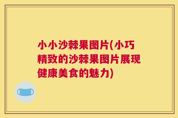 小小沙棘果图片(小巧精致的沙棘果图片展现健康美食的魅力)
