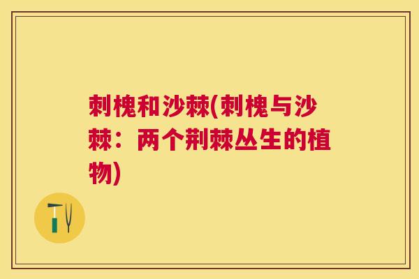 刺槐和沙棘(刺槐与沙棘:两个荆棘丛生的植物)