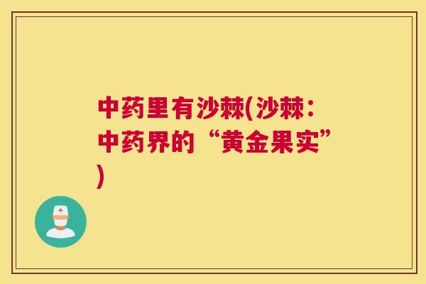 里有沙棘(沙棘:界的“黄金果实”) 里有沙棘(沙棘:界的“黄金果实”)