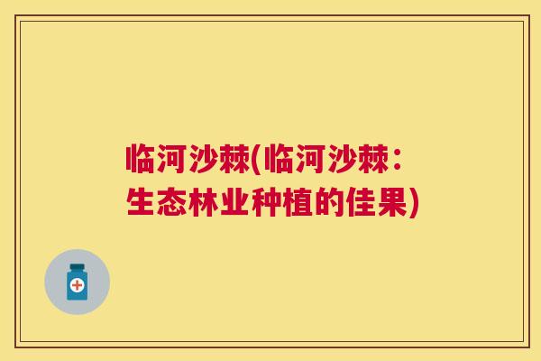 临河沙棘(临河沙棘：生态林业种植的佳果)