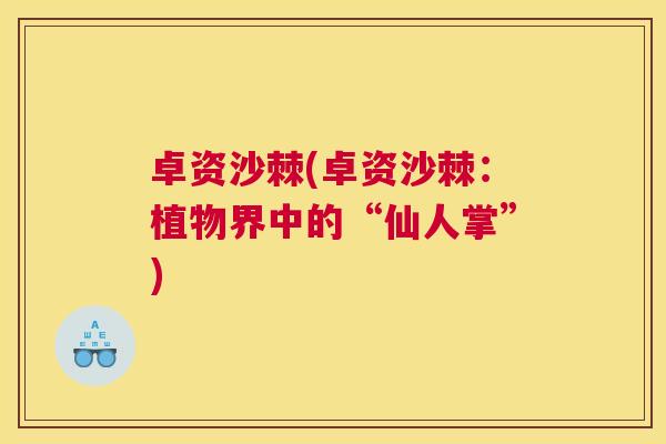 卓资沙棘(卓资沙棘:植物界中的“仙人掌”)
