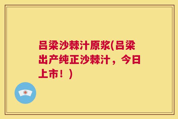 吕梁沙棘汁原浆(吕梁出产纯正沙棘汁，今日上市！)