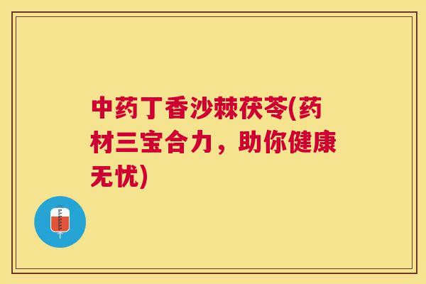 中药丁香沙棘茯苓(药材三宝合力,助你健康无忧)