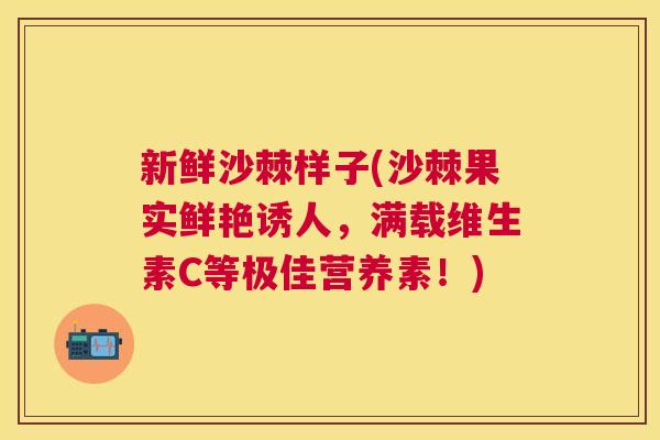 新鲜沙棘样子(沙棘果实鲜艳诱人，满载维生素C等极佳营养素！)