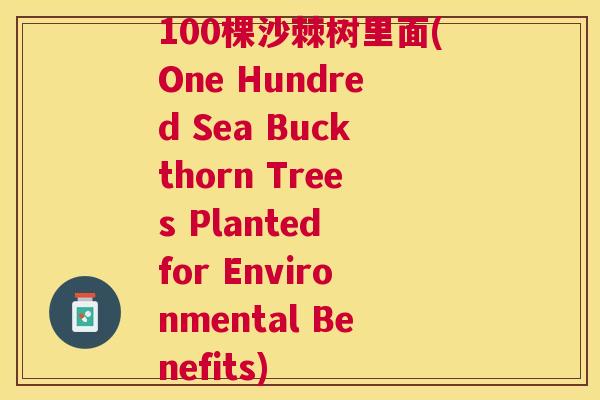 100棵沙棘树里面(One Hundred Sea Buckthorn Trees Planted for Environmental Benefits)