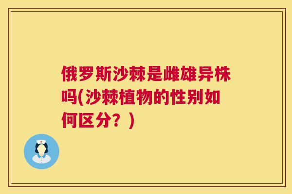 俄罗斯沙棘是雌雄异株吗(沙棘植物的性别如何区分?)