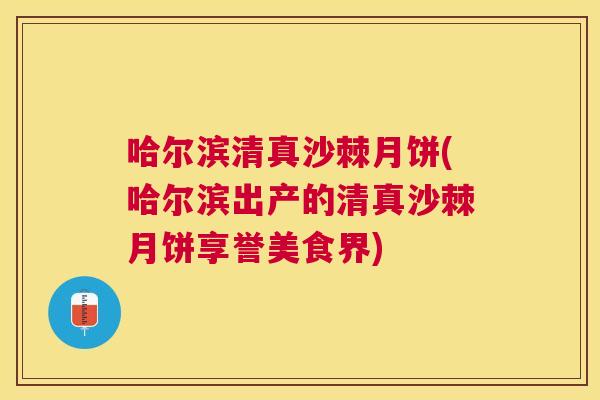 哈尔滨清真沙棘月饼(哈尔滨出产的清真沙棘月饼享誉美食界)