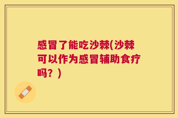感冒了能吃沙棘(沙棘可以作为感冒辅助食疗吗？)