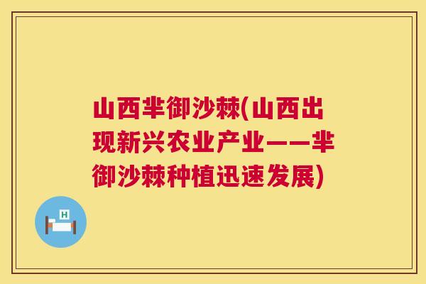 山西芈御沙棘(山西出现新兴农业产业——芈御沙棘种植迅速发展)