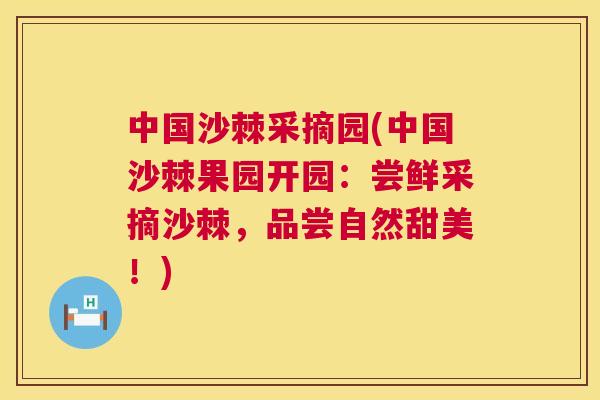 中国沙棘采摘园(中国沙棘果园开园：尝鲜采摘沙棘，品尝自然甜美！)