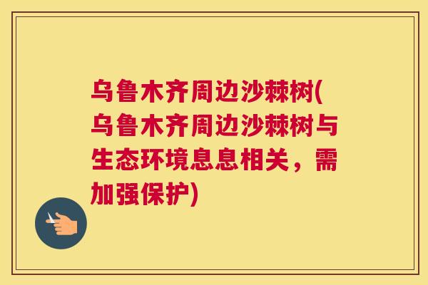 乌鲁木齐周边沙棘树(乌鲁木齐周边沙棘树与生态环境息息相关,需加强保护)