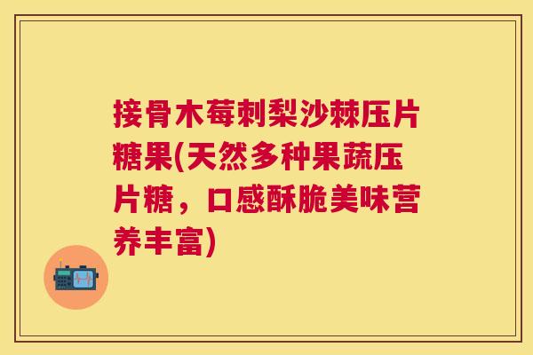 接骨木莓刺梨沙棘压片糖果(天然多种果蔬压片糖，口感酥脆美味营养丰富)