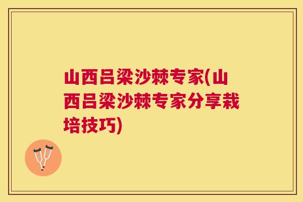 山西吕梁沙棘专家(山西吕梁沙棘专家分享栽培技巧)