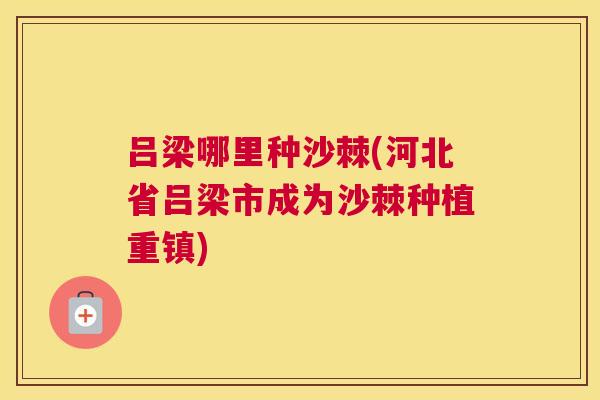 吕梁哪里种沙棘(河北省吕梁市成为沙棘种植重镇)