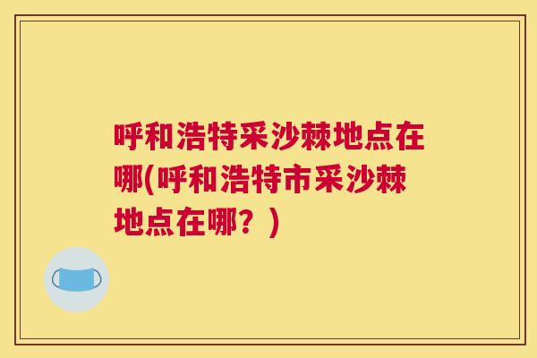 呼和浩特采沙棘地点在哪(呼和浩特市采沙棘地点在哪?) 呼和浩特采沙棘地点在哪(呼和浩特市采沙棘地点在哪?)