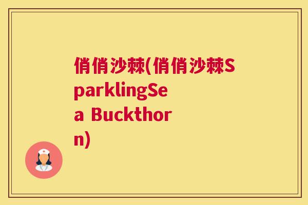 俏俏沙棘(俏俏沙棘SparklingSea Buckthorn)