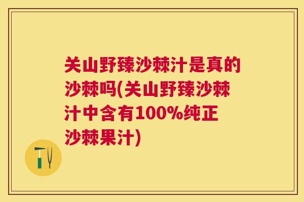 关山野臻沙棘汁是真的沙棘吗(关山野臻沙棘汁中含有100%纯正沙棘果汁)