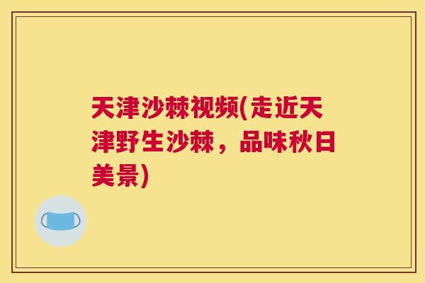 天津沙棘视频(走近天津野生沙棘，品味秋日美景)