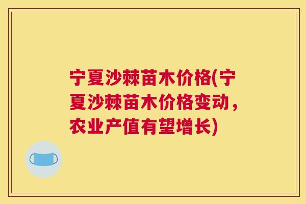 宁夏沙棘苗木价格(宁夏沙棘苗木价格变动,农业产值有望增长)