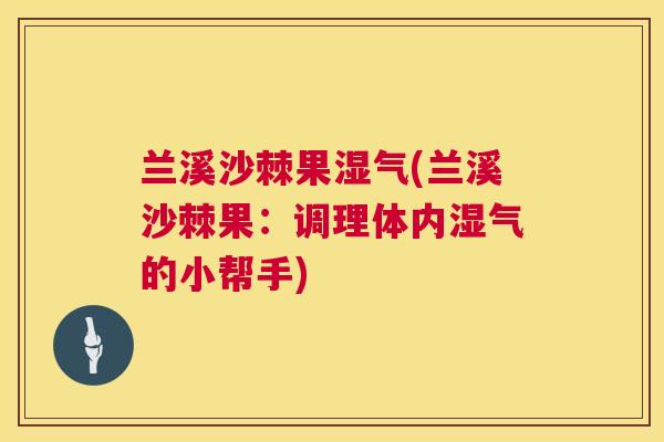 兰溪沙棘果湿气(兰溪沙棘果:调理体内湿气的小帮手)
