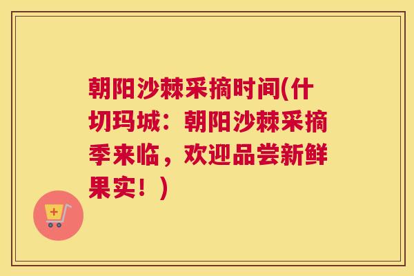 朝阳沙棘采摘时间(什切玛城：朝阳沙棘采摘季来临，欢迎品尝新鲜果实！)
