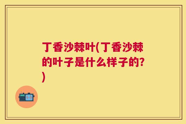 丁香沙棘叶(丁香沙棘的叶子是什么样子的？)
