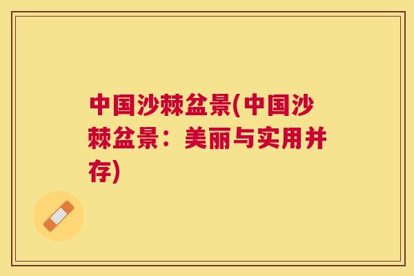 中国沙棘盆景(中国沙棘盆景：美丽与实用并存)