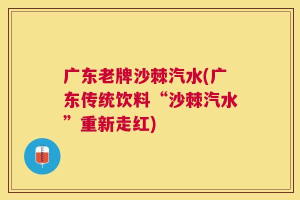 广东老牌沙棘汽水(广东传统饮料“沙棘汽水”重新走红)