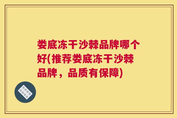 娄底冻干沙棘品牌哪个好(推荐娄底冻干沙棘品牌，品质有保障)