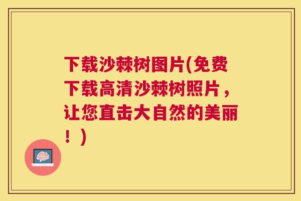 下载沙棘树图片(免费下载高清沙棘树照片,让您直击大自然的美丽!)