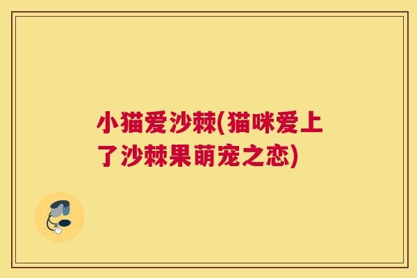 小猫爱沙棘(猫咪爱上了沙棘果萌宠之恋)