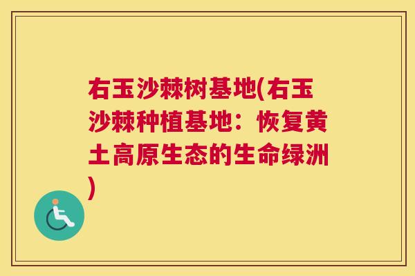 右玉沙棘树基地(右玉沙棘种植基地：恢复黄土高原生态的生命绿洲)