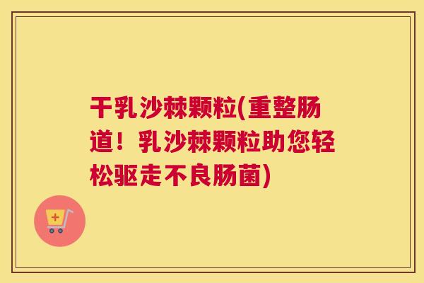 干乳沙棘颗粒(重整肠道！乳沙棘颗粒助您轻松驱走不良肠菌)