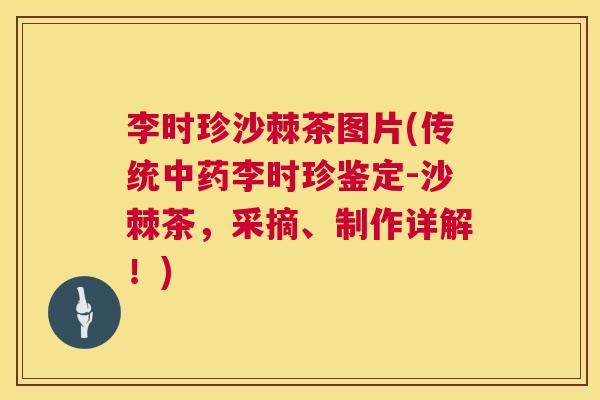 李时珍沙棘茶图片(传统李时珍鉴定-沙棘茶,采摘、制作详解!) 李时珍沙棘茶图片(传统李时珍鉴定-沙棘茶,采摘、制作详解!)