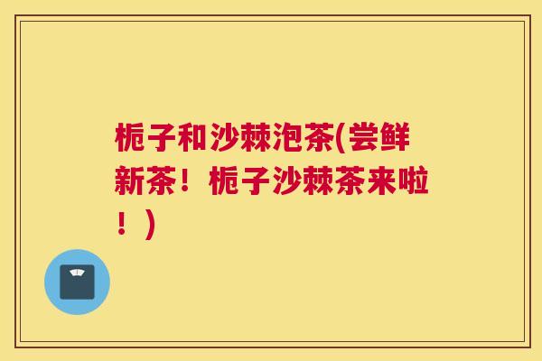 栀子和沙棘泡茶(尝鲜新茶！栀子沙棘茶来啦！)