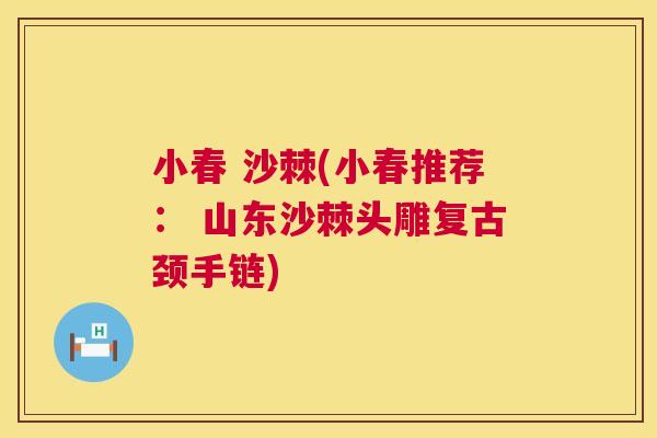 小春 沙棘(小春推荐： 山东沙棘头雕复古颈手链)