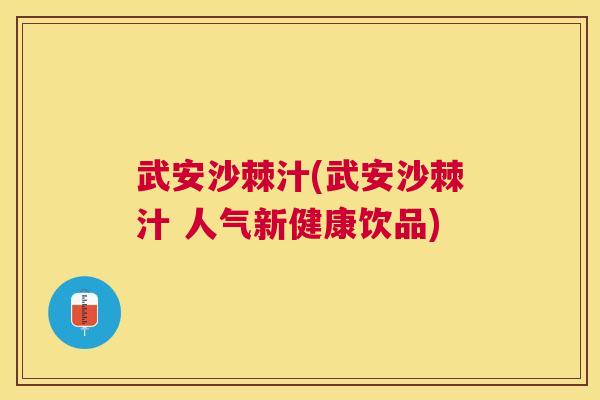 武安沙棘汁(武安沙棘汁 人气新健康饮品)